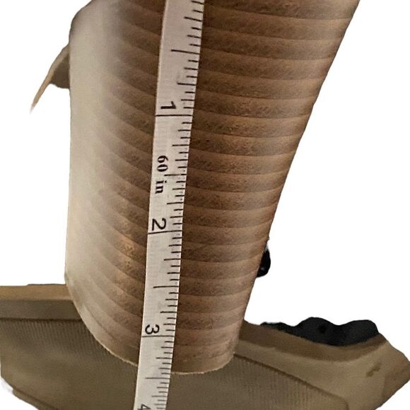 Brash Black Laser Cut Open Peep Toe Booties Size 8.5 - Picture 9 of 9